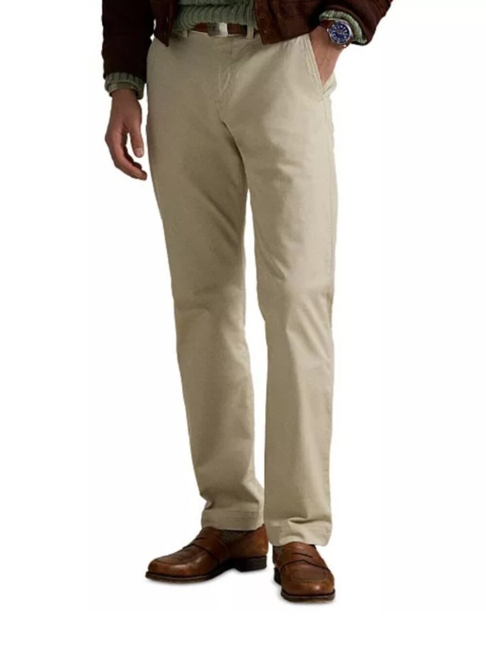Chino Men 42x32 Pants Classic Traveler Career Minimalist New